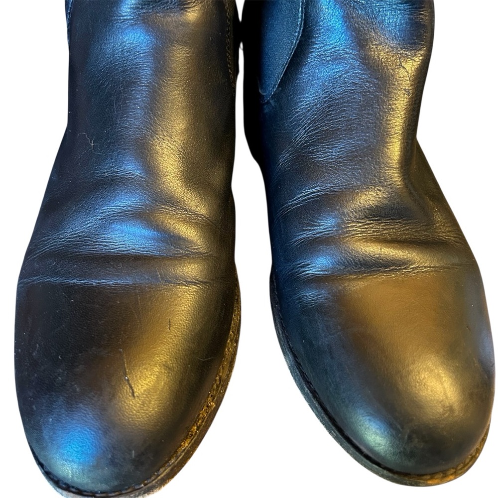 Frye Melissa Chelsea Ankle Boots Sz 8 Black - Picture 5 of 11